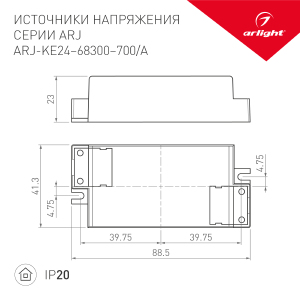 Драйвер для LED ленты Arlight ARJ 024951